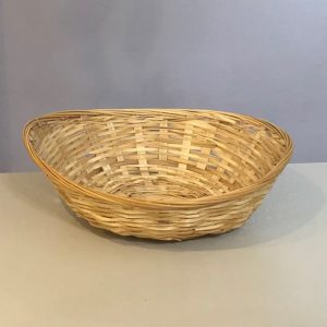 oval wicker storage basket