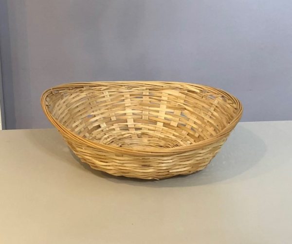 oval wicker storage basket