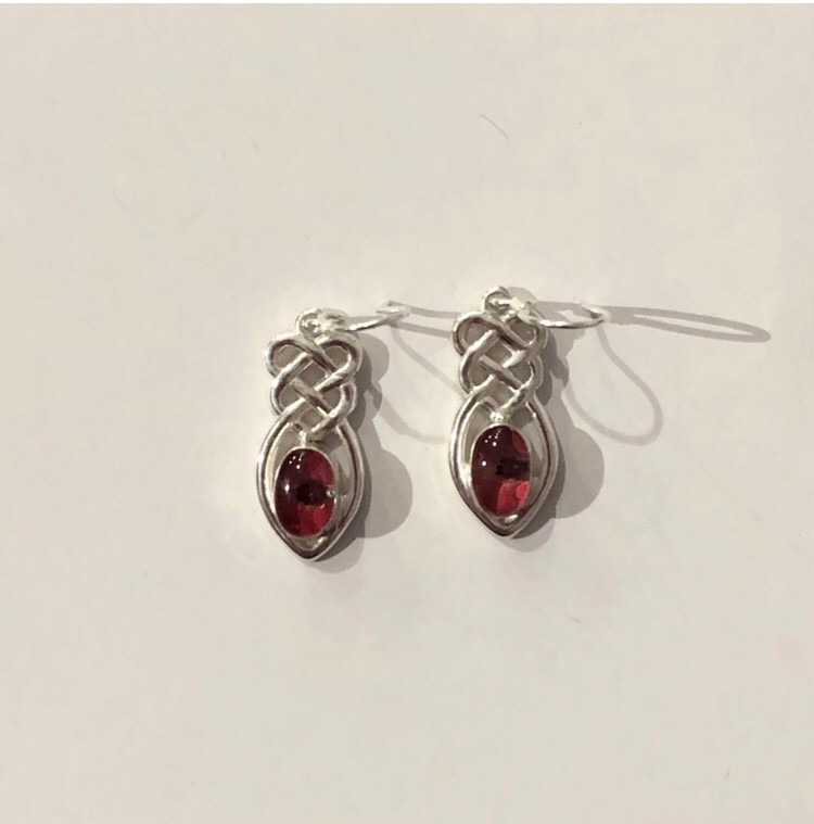 Silver poppy earrings sales