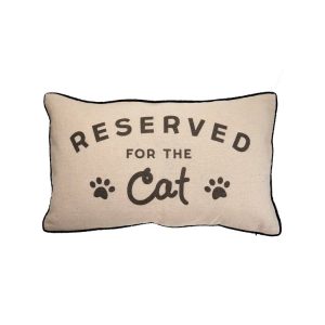 reserved for the cat novelty pet cushion