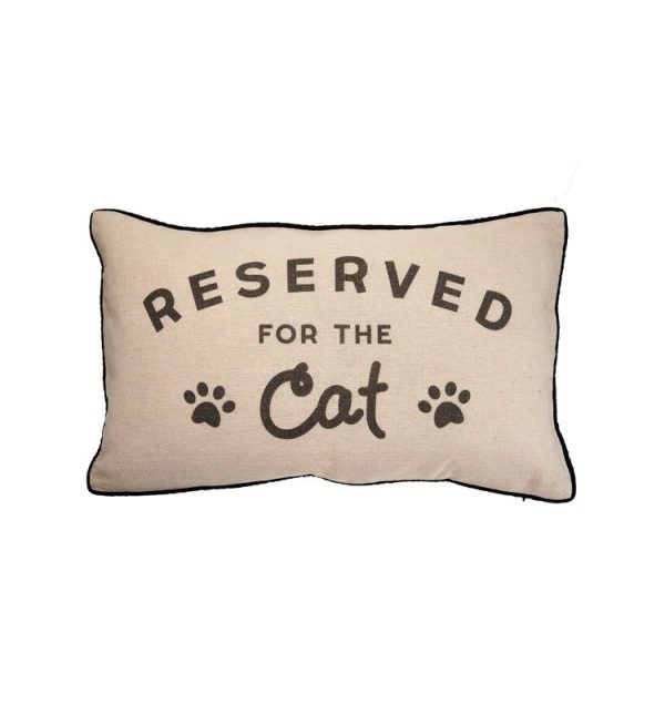 reserved for the cat novelty pet cushion