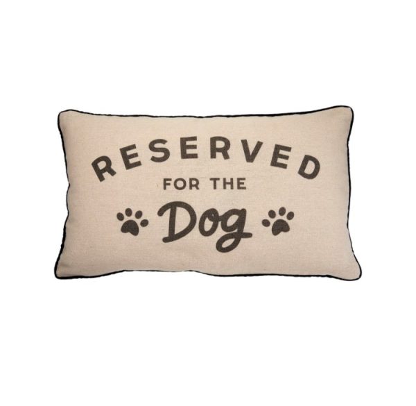 reserved for the dog novelty pet cushion