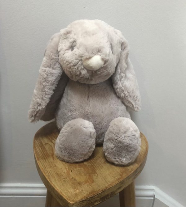 grey long eared rabbit soft toy
