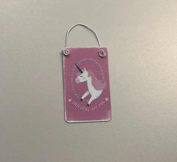 unicorn mini metal sign unicorns are real