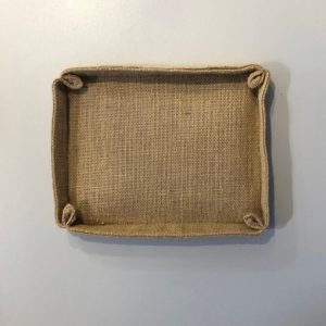 natural jute gift basket tray