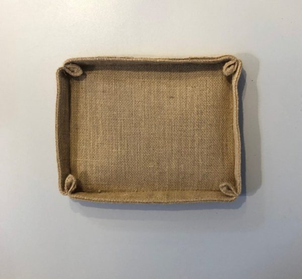 natural jute gift basket tray