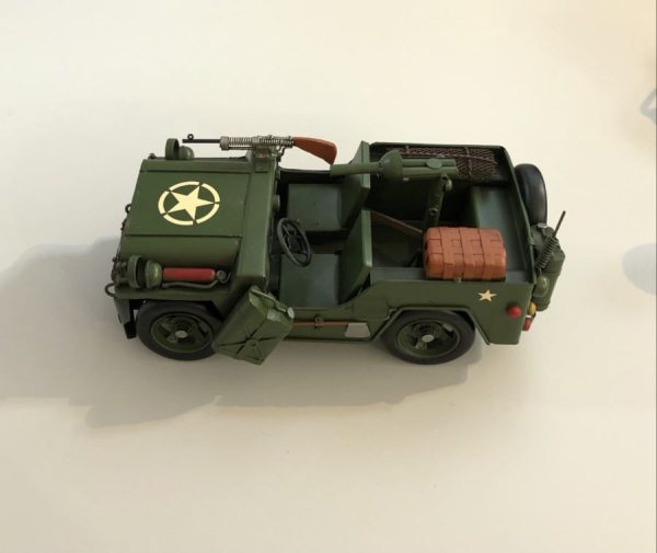 replica model of a classic army jeep
