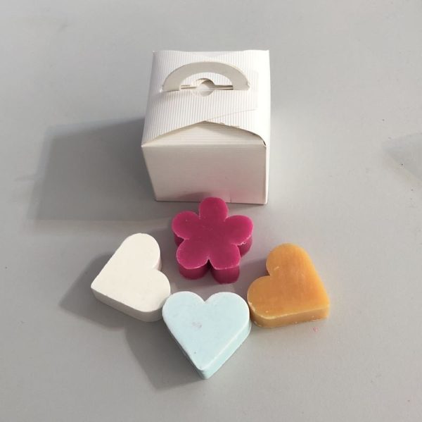 4 mini soaps in a gift box