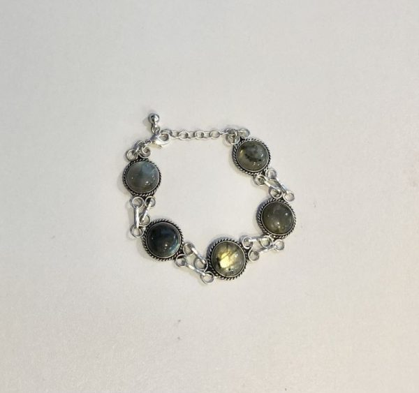 labradorite gem stone bracelet