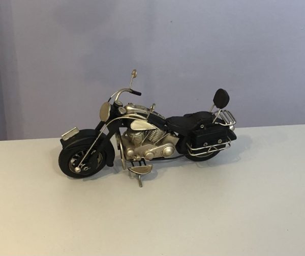 black vintage model motorcycle ornament