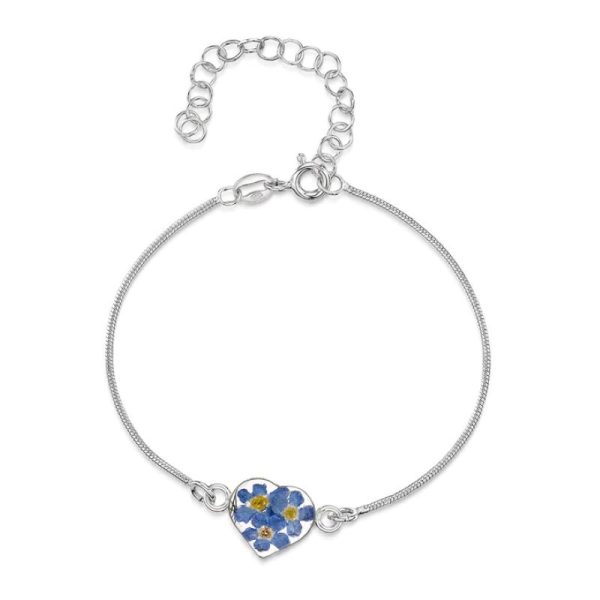 Forget me not silver adjustablebracelet