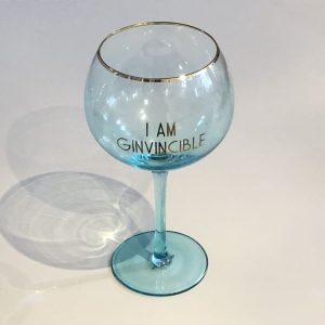 I am ginvincible novelty gin glass