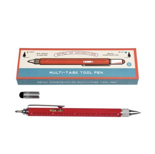 Multi task pen with 6 functions. The perfect gift for a gadget geek!