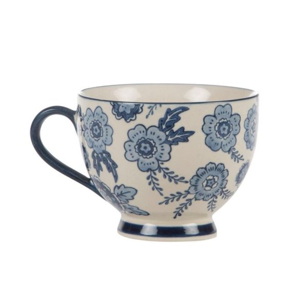blue and white floral willow large tea cup from Sass and Belle