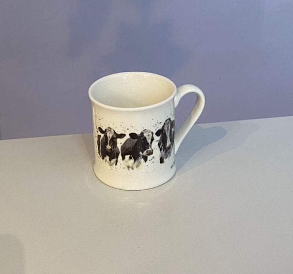 Bree Merryn white china mug with 3 cows