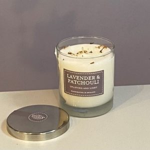 Lavender and Patchouli soy was scented candle from Country Candle Company