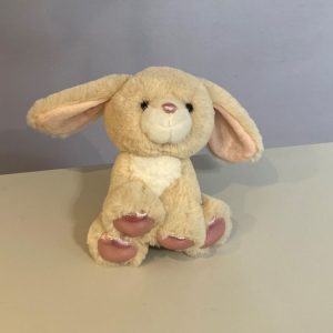 Cute floppy eared rabbit made from recycled plastic bottles
