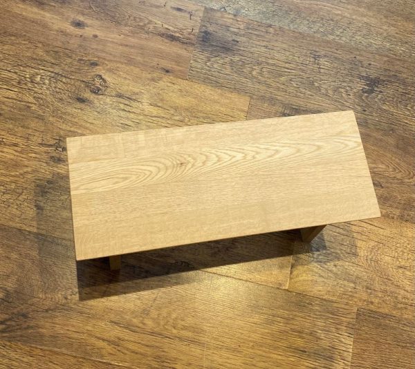Solid wood step stool handcrafted from oak. Also perfect as a foot rest or a plant stand to create a beautiful display of your favourite house plants