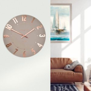 Thomas Kent Mulberry wall clock in Rose Gold